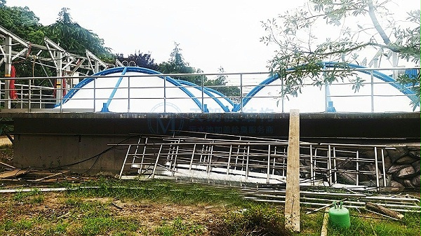 20210110无锡钱惠污水处理厂污水池封闭