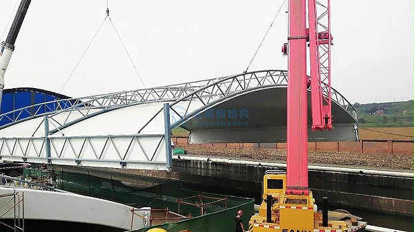 晋城天泽滑动式污水池加盖