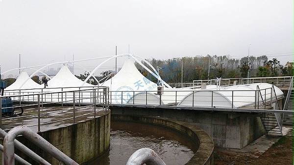 肥东污水厂调节池加盖-2