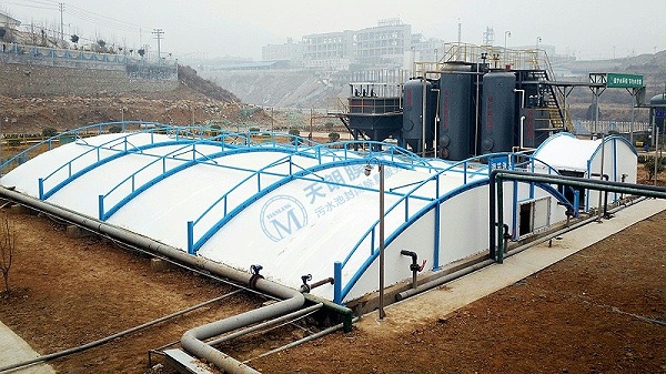 鹤壁元昊化工污水池密封罩安装工程