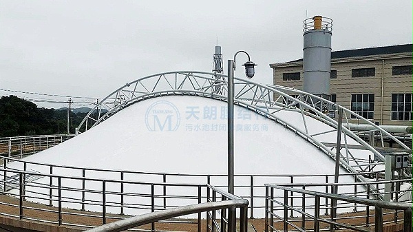 株洲河西污水厂反吊膜加盖-1