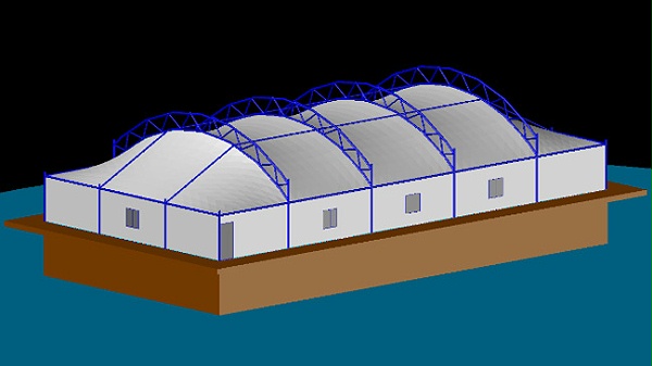 方形反吊膜（整体加高密封）