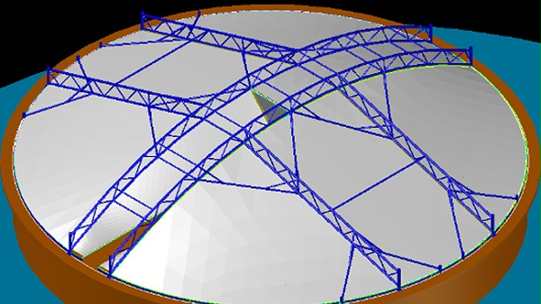 圆形反吊膜（半桥）