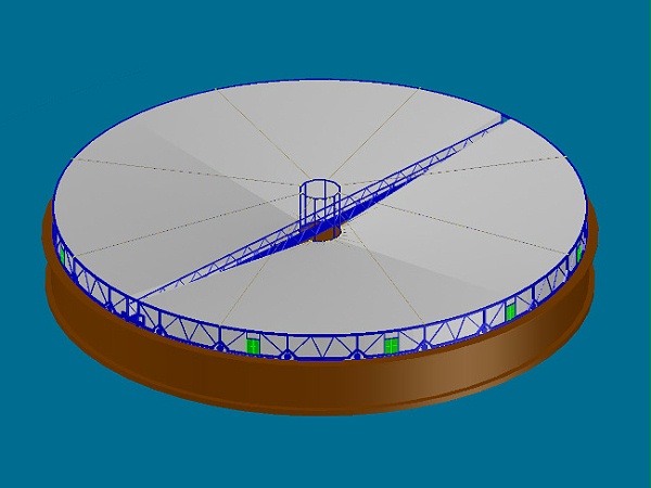 随动式悬索反吊膜结构