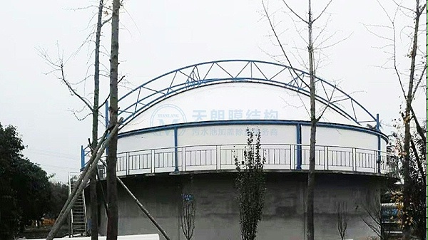 泰安污水处理厂污水池加盖封闭-2