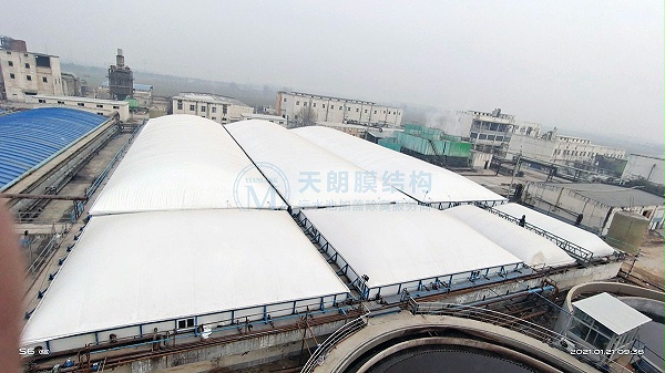 金泽生物污水池无骨架密封罩1