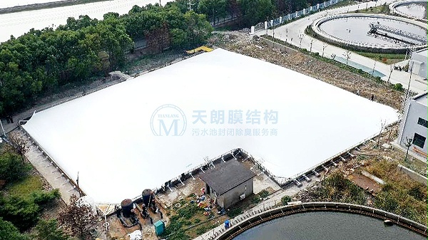 嘉善大成污水处理厂污水池加盖