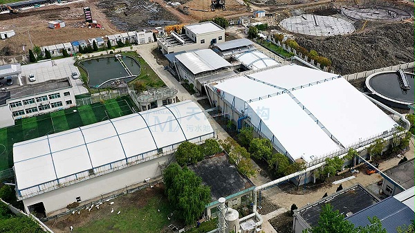 西部水务（嘉兴）西塘污水处理厂污水池加盖-(2)