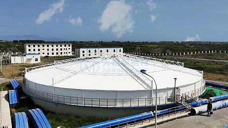 西安空港新城北区污水处理厂反吊膜密封