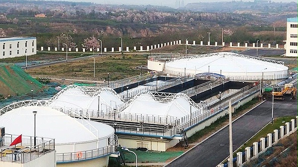 西安空港新城北区污水处理厂污水池加盖-3