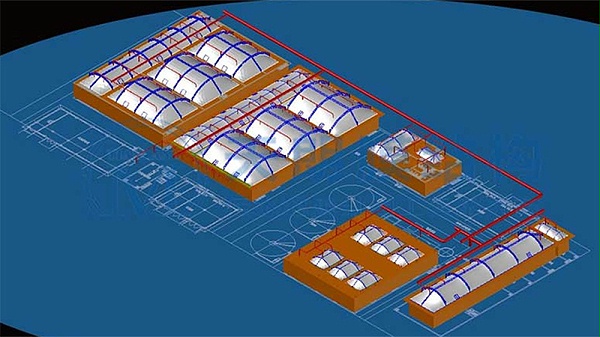 江苏富强新材料污水池加盖-1