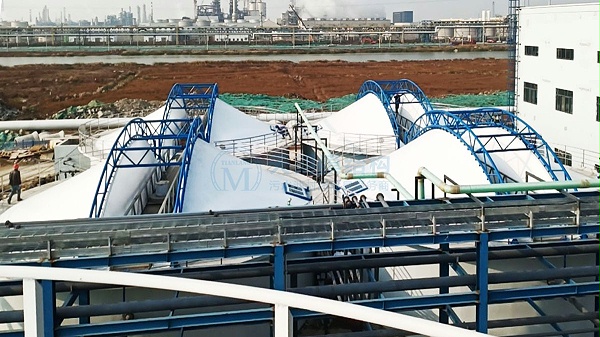 连云港石化产业基地污水池加盖-2