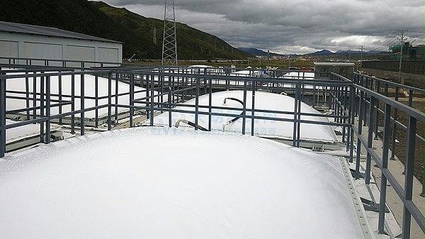 甘孜州色达县污水池双膜密封罩-1