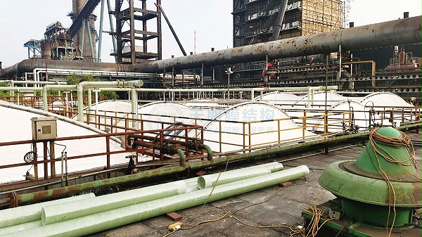 马钢化工能源公司反吊膜加盖项目-2