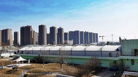 西安市北石桥污水处理厂曝气沉砂池反吊膜封闭