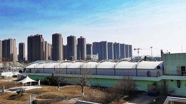 西安北石桥污水厂反吊膜加盖密封-1