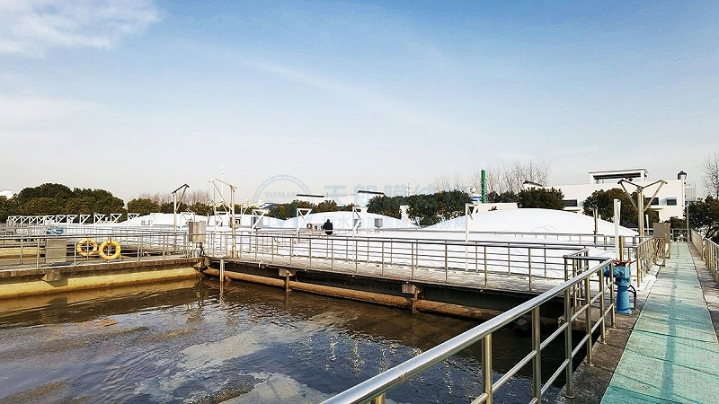 无锡项目污水池双层充气膜加盖密封-1