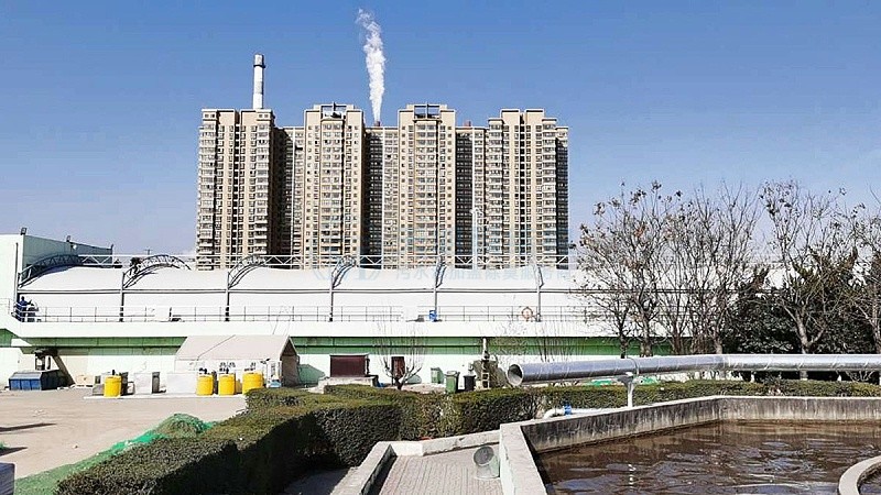 西安北石桥污水厂反吊膜加盖密封-2